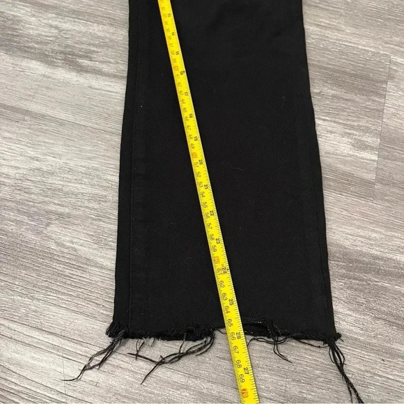 L'AGENCE Sada‎ Cropped High Rise Slim Jeans Black sz 24 Stretch Denim - Picture 10 of 10